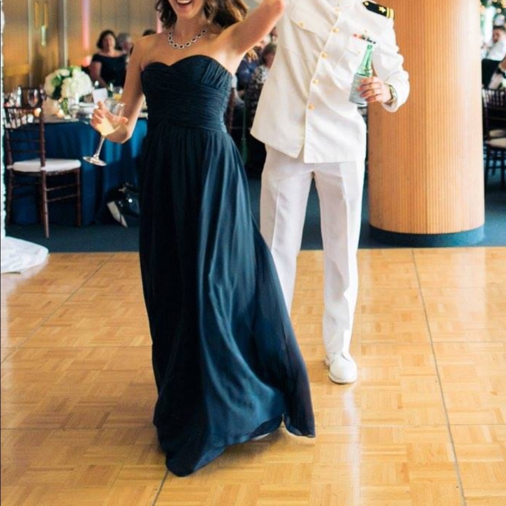 Navy Blue Bridesmaid Dress
